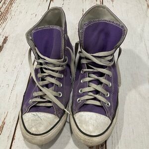 CONVERSE PURPLE HIGH TOPS